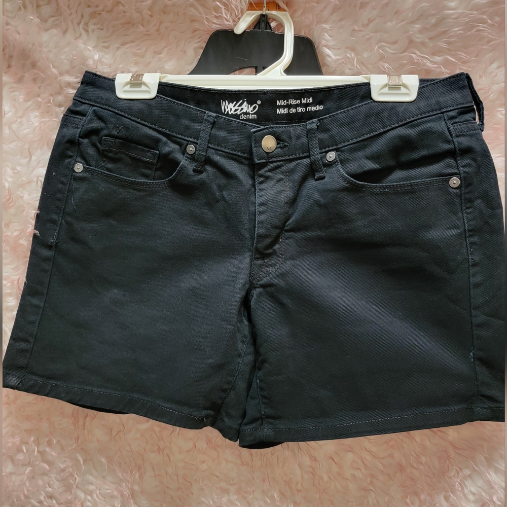 Mossimo denim shorts sz 8 black